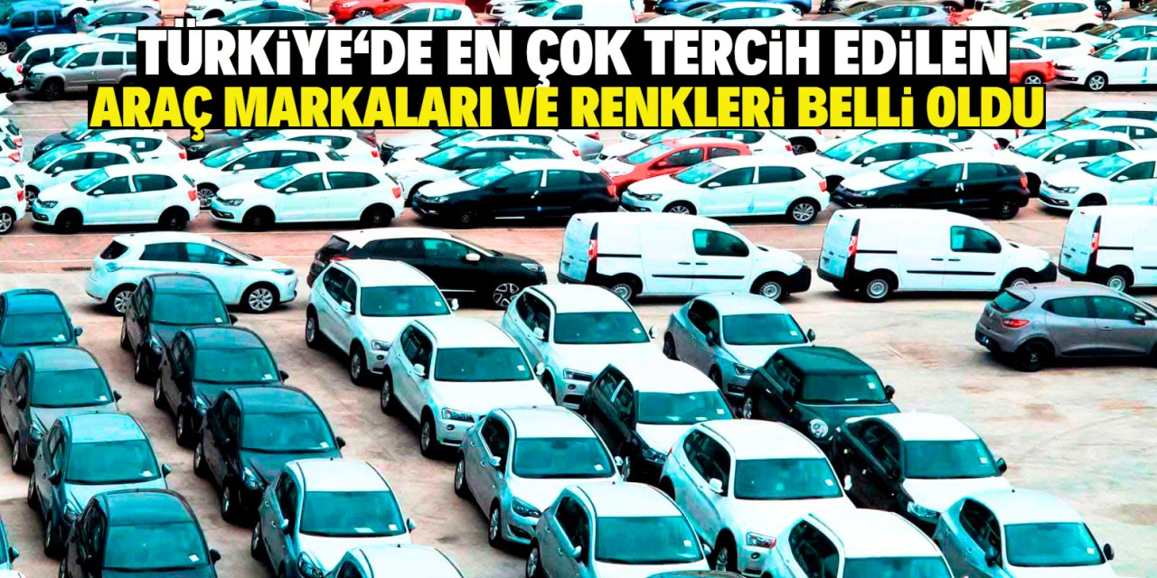 Türkiye'de en çok tercih edilen araç markaları ve renkleri belli oldu