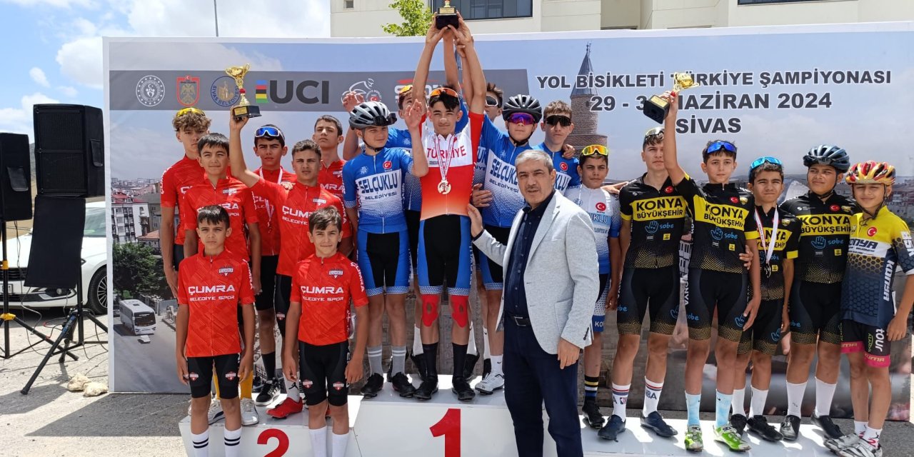 Yol Bisikleti Türkiye Şampiyonası’nda  Konya’dan büyük başarı