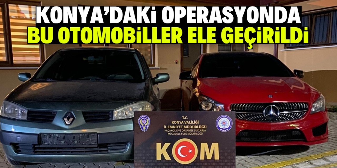 Konya'da kaçakçılık operasyonunda lüks otomobil ele geçirildi
