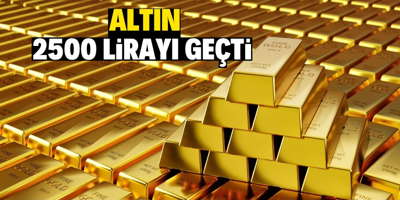 Altın 2 bin 500 lirayı geçti