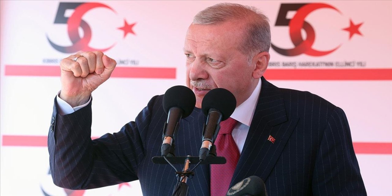 Cumhurbaşkanı Erdoğan: Müzakereye, görüşmeye, Kıbrıs'ta kalıcı barışı ve çözümü sağlamaya hazırız