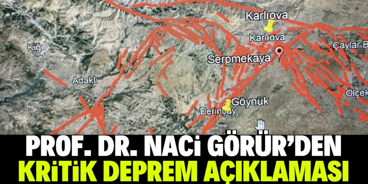 Prof. Dr. Naci Görür'den uyarı! Büyük depremin habercisi olabilir