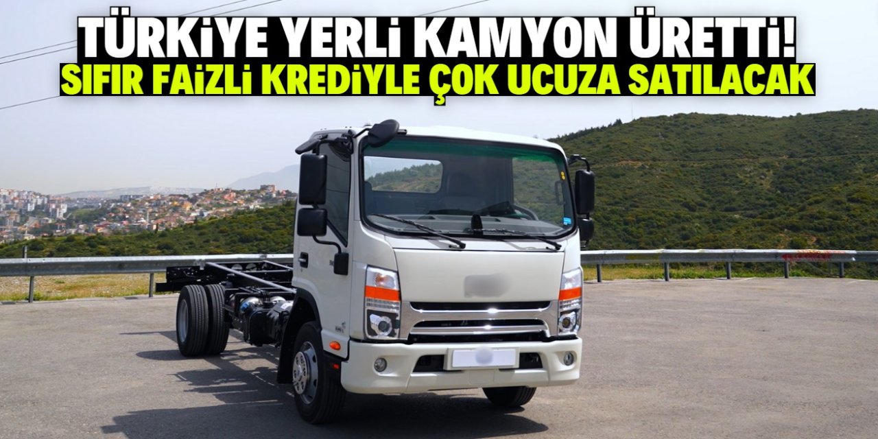 Türkiye yerli kamyon üretti! Faizsiz kredi avantajıyla çok ucuza satılıyor