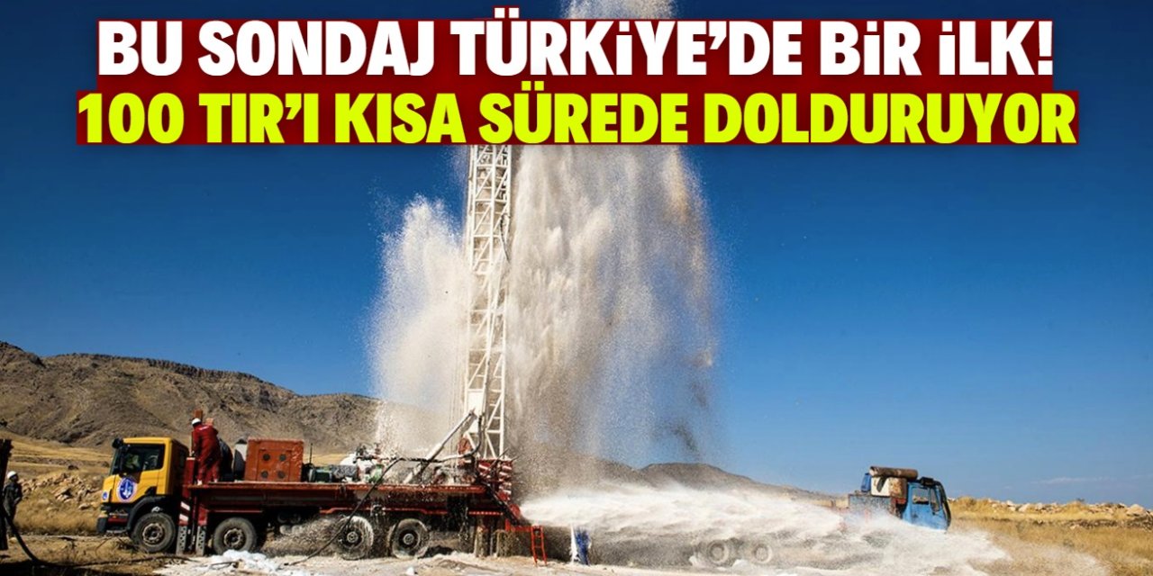 Bu sondaj Türkiye tarihinde bir ilk! 100 TIR'ı dolduracak kadar fışkırıyor