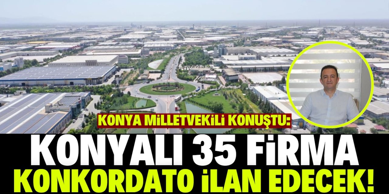 Milletvekili konuştu: Konyalı 35 firma konkordato ilan edecek!