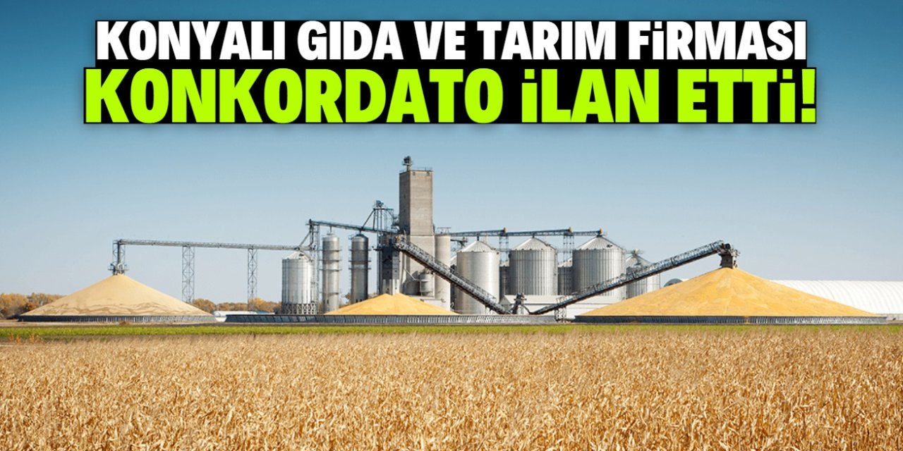 Konyalı gıda ve tarım firması konkordato ilan etti! 3 ay süre verildi