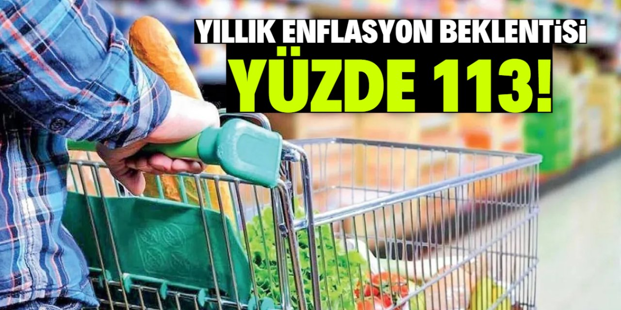 Yıllık enflasyon beklentisi yüzde 113! İşte o rapor