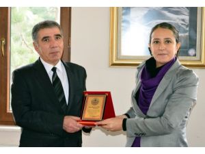 Hacılar Mal Müdürü Yiğit'e Veda Yemeği