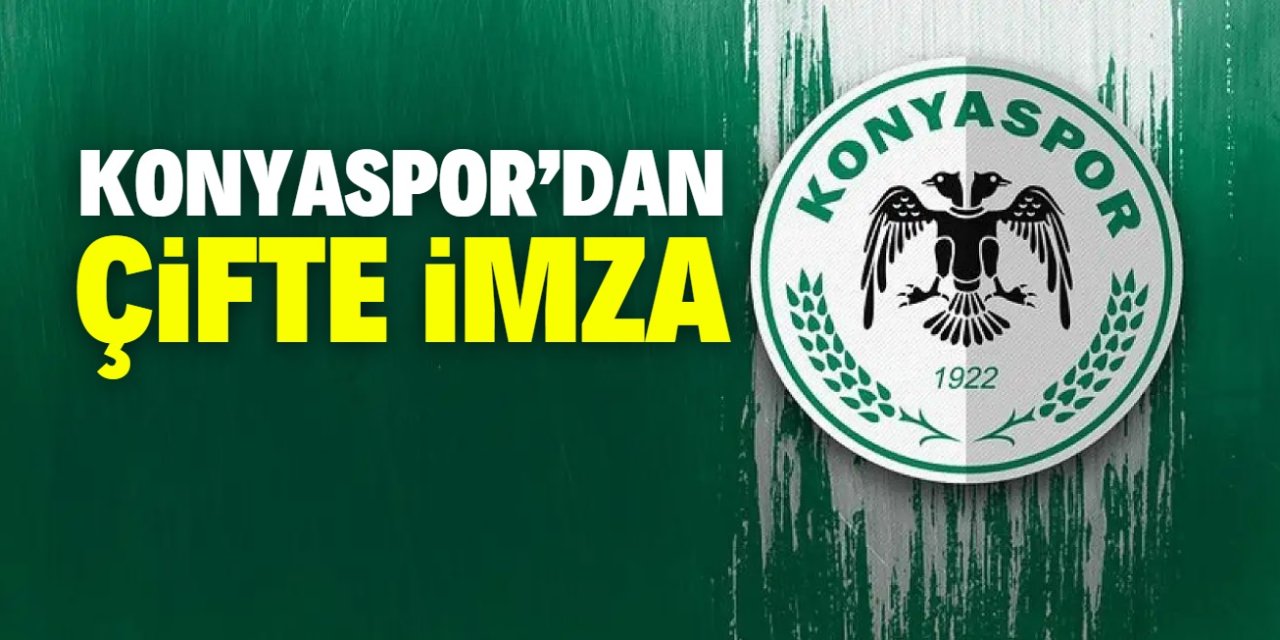 Konyaspor'dan çifte imza