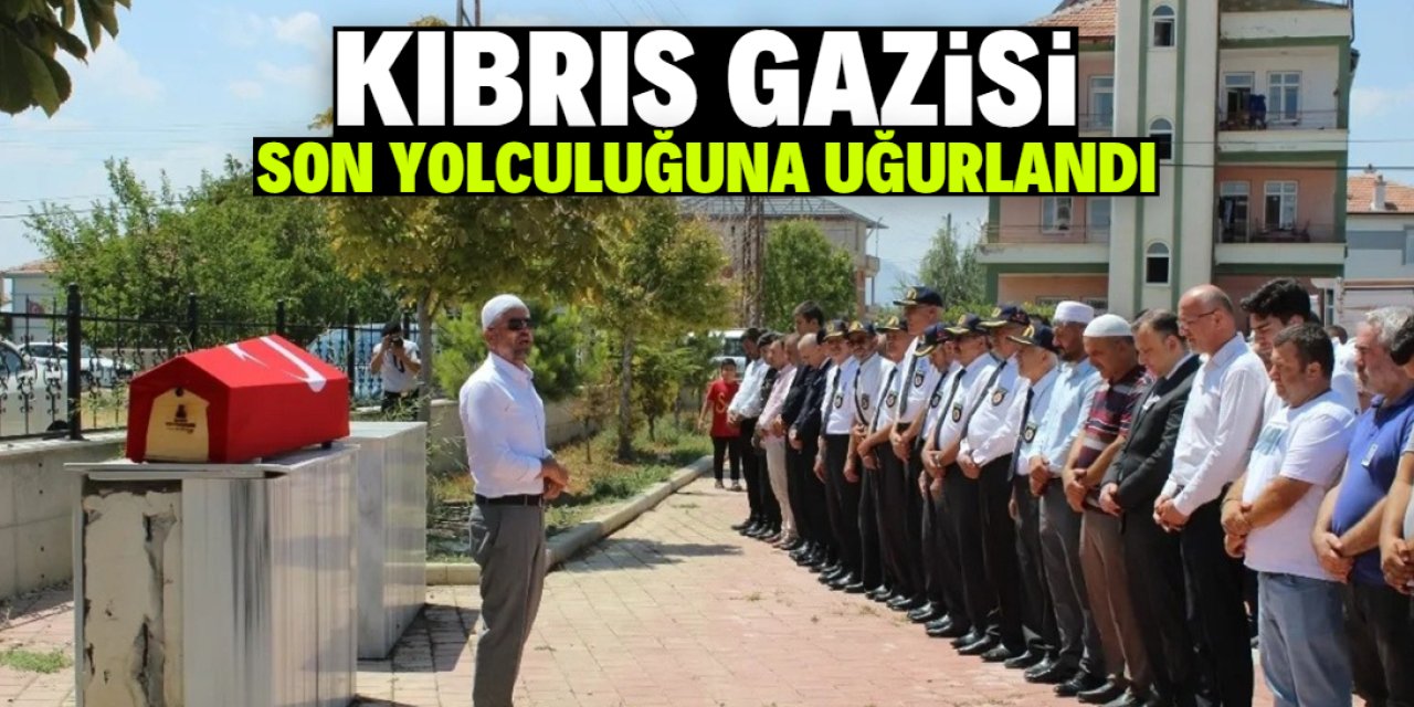 Kıbrıs gazisi son yolculuğuna uğurlandı