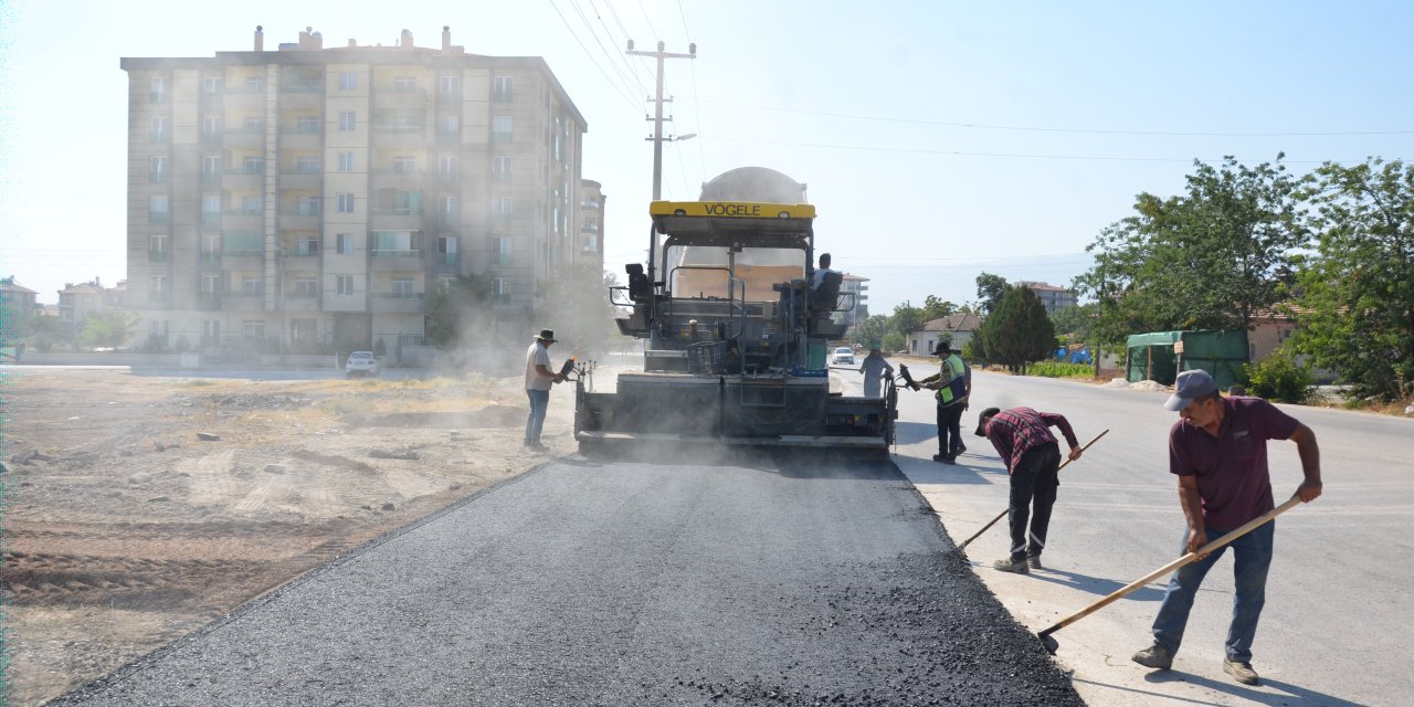 Ereğli’de sıcak asfalt çalışması sürüyor