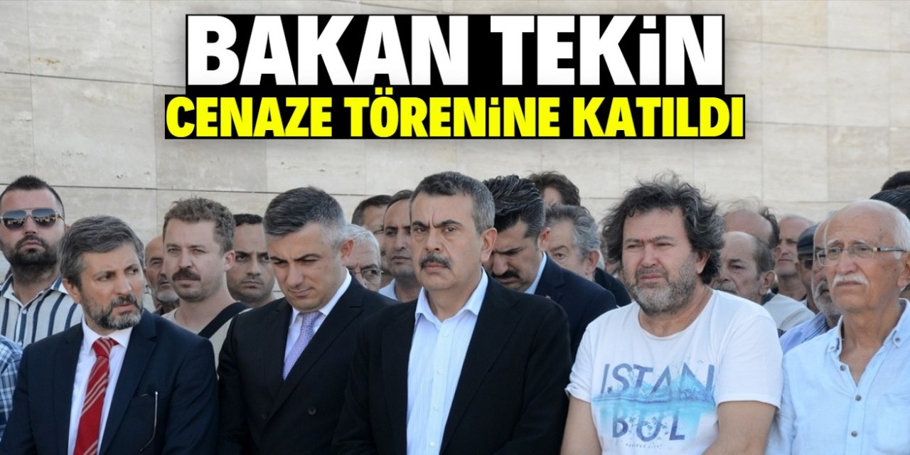 Milli Eğitim Bakanı Tekin Karaman'da cenaze törenine katıldı