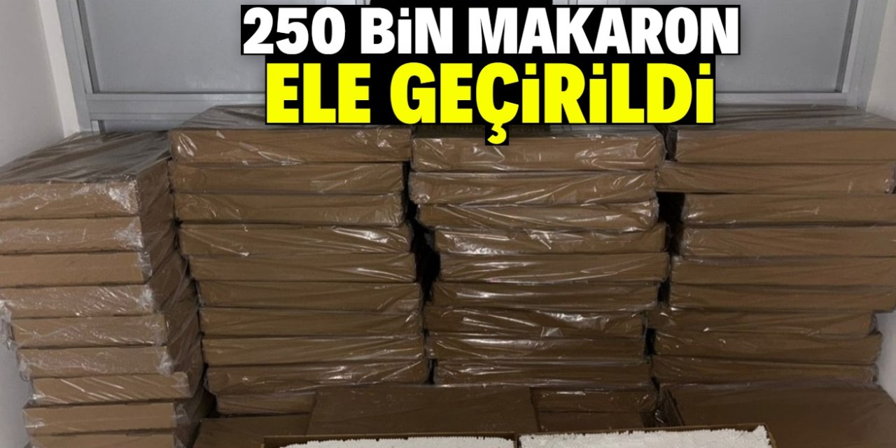 Konya'da  250 bin doldurulmuş makaron ele geçirildi