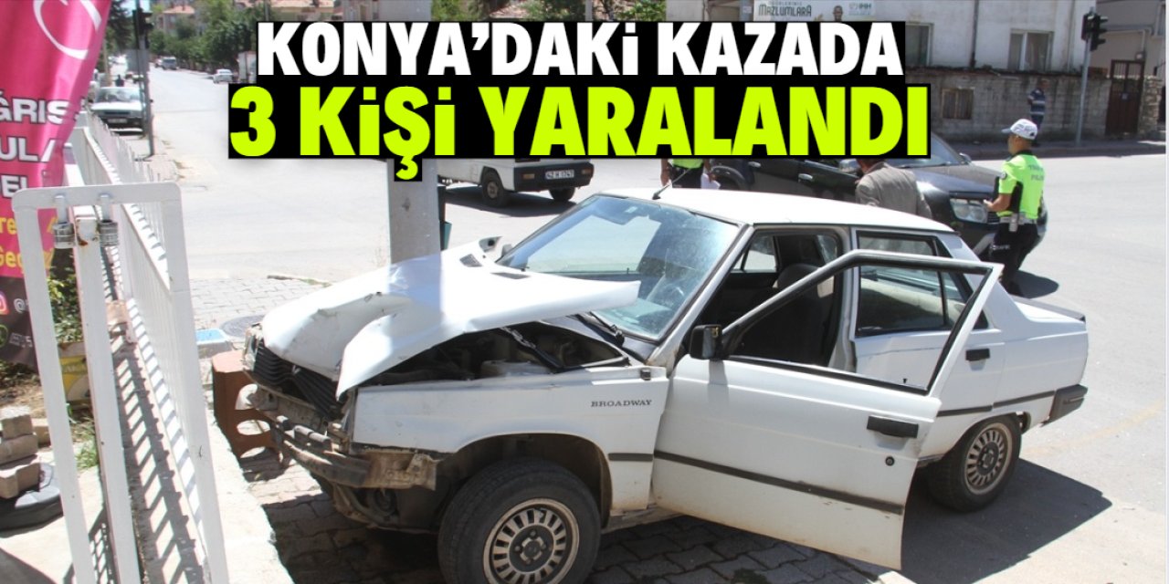 Beyşehir'de trafik kazasında 3 kişi yaralandı