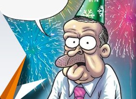 Penguen yeni yıl kapağında Erdoğan'ı tiye aldı