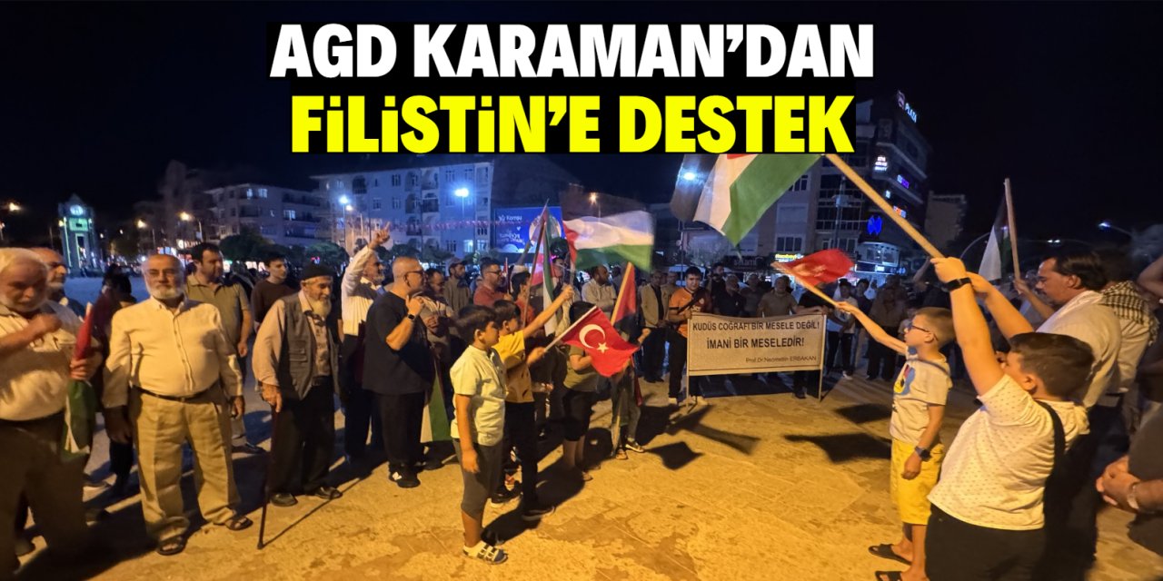 AGD Karaman'dan  Filistin'e destek