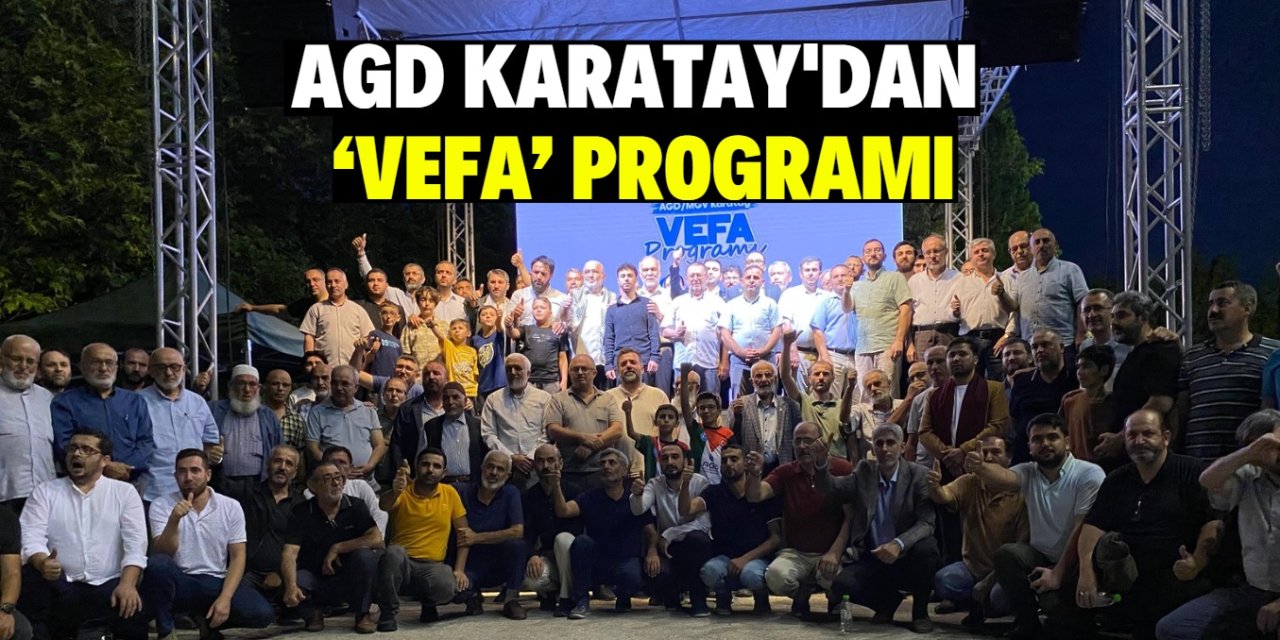 AGD Karatay'dan  ‘vefa’ programı