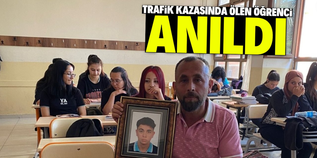 Akşehir'de trafik kazası sonucu ölen lise öğrencisi anıldı