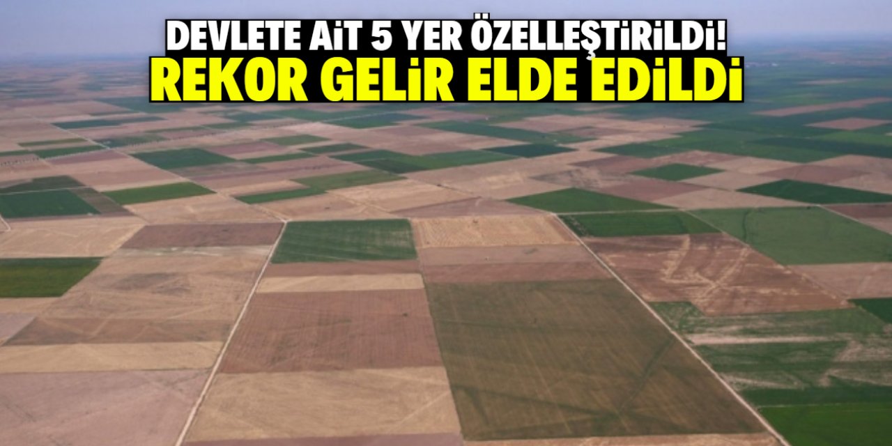 Devlete ait 5 taşınmaz özelleştirildi! Rekor fiyata satıldı