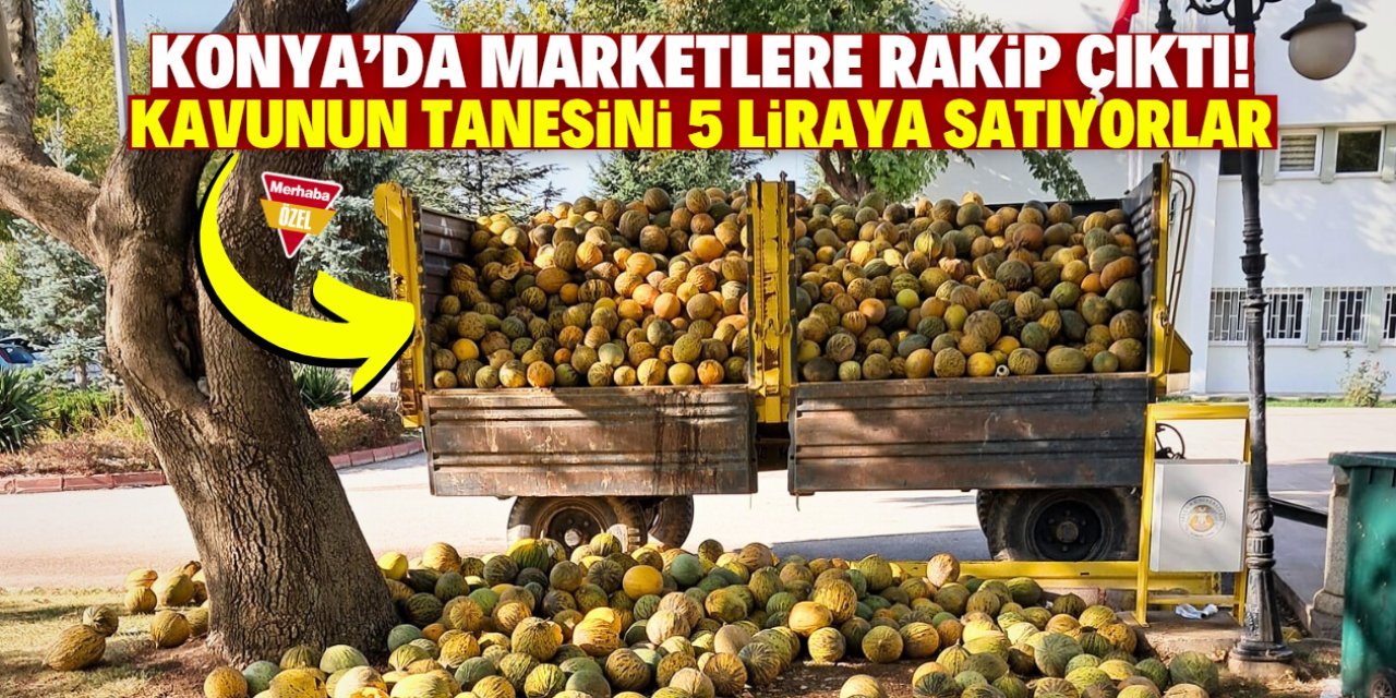 Konya'da marketlere rakip çıktı! Kavunun tanesini 5 liraya satıyorlar