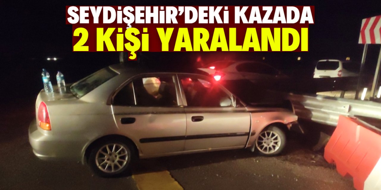 Seydişehir'deki kazada iki kişi yaralandı