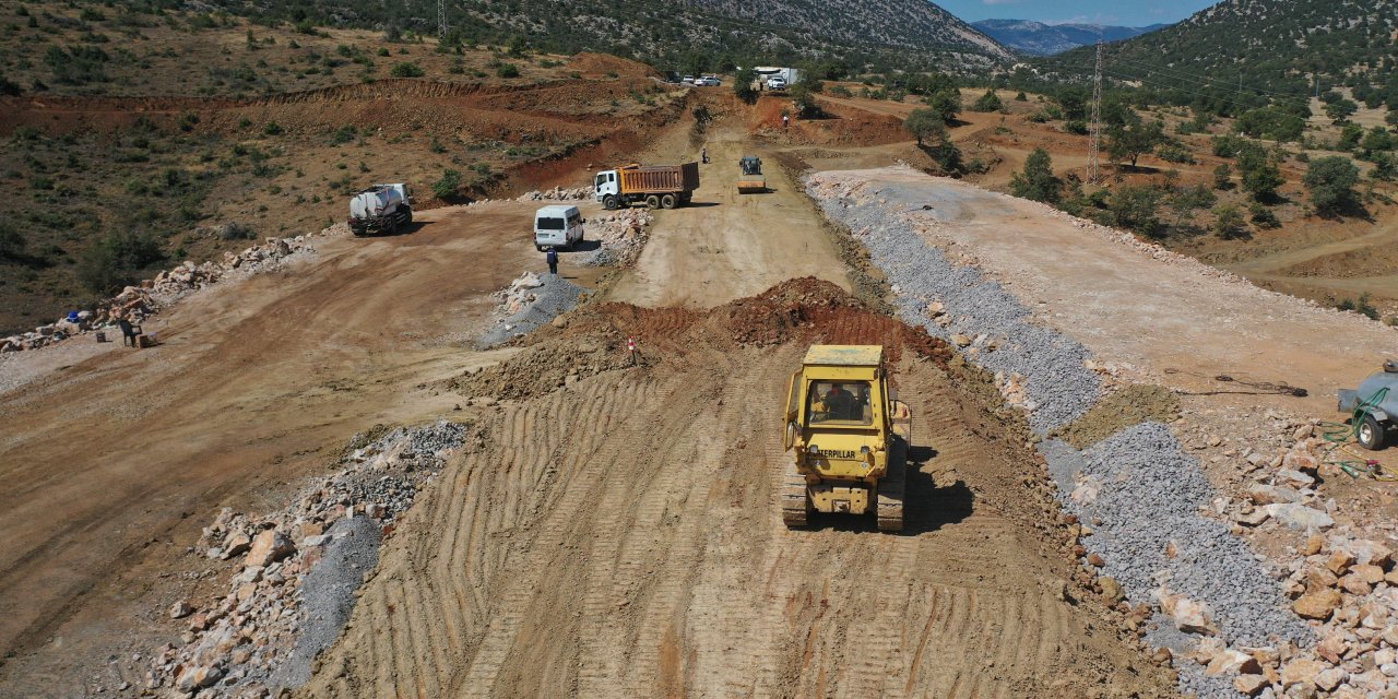 Harmanpınarı barajında   çalışmalar devam ediyor