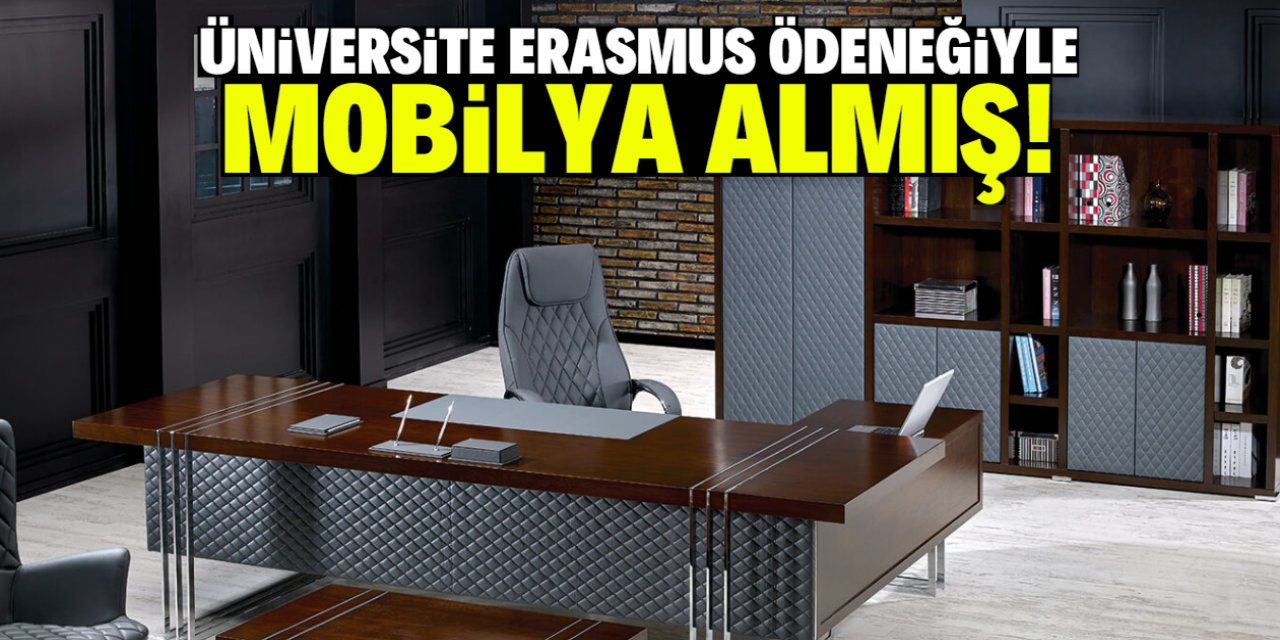 Üniversite bu ödenekle mobilya almış!