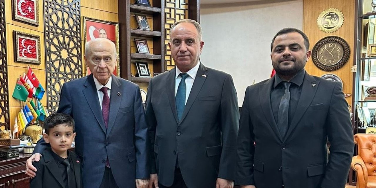 Bahçeli'nin misafiri   Konyalı Bekir Efe Acar