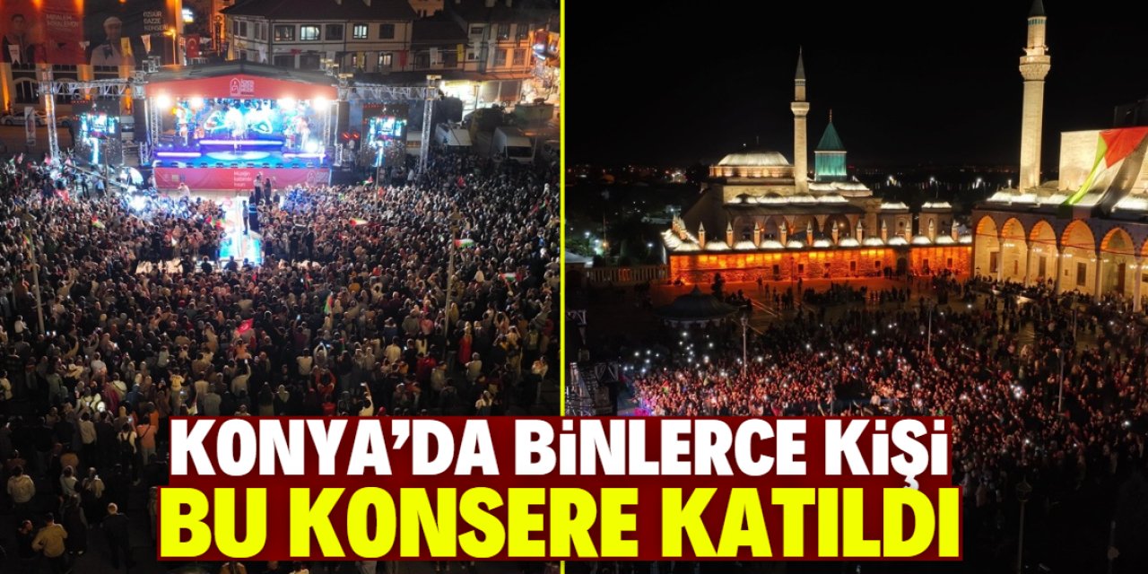 Konya'da binlerce kişi bu konsere katıldı! Ünlü sanatçıyı coşkuyla dinlediler