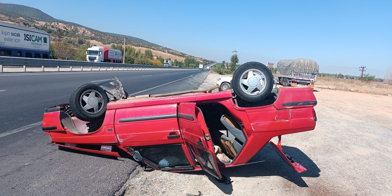 Konya'da trafik kazası 2 kişi yaralandı