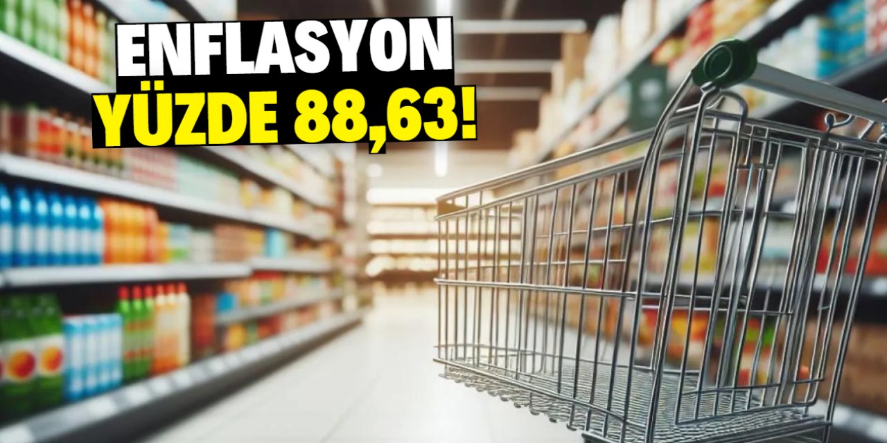 Enflasyon yüzde 88,63!