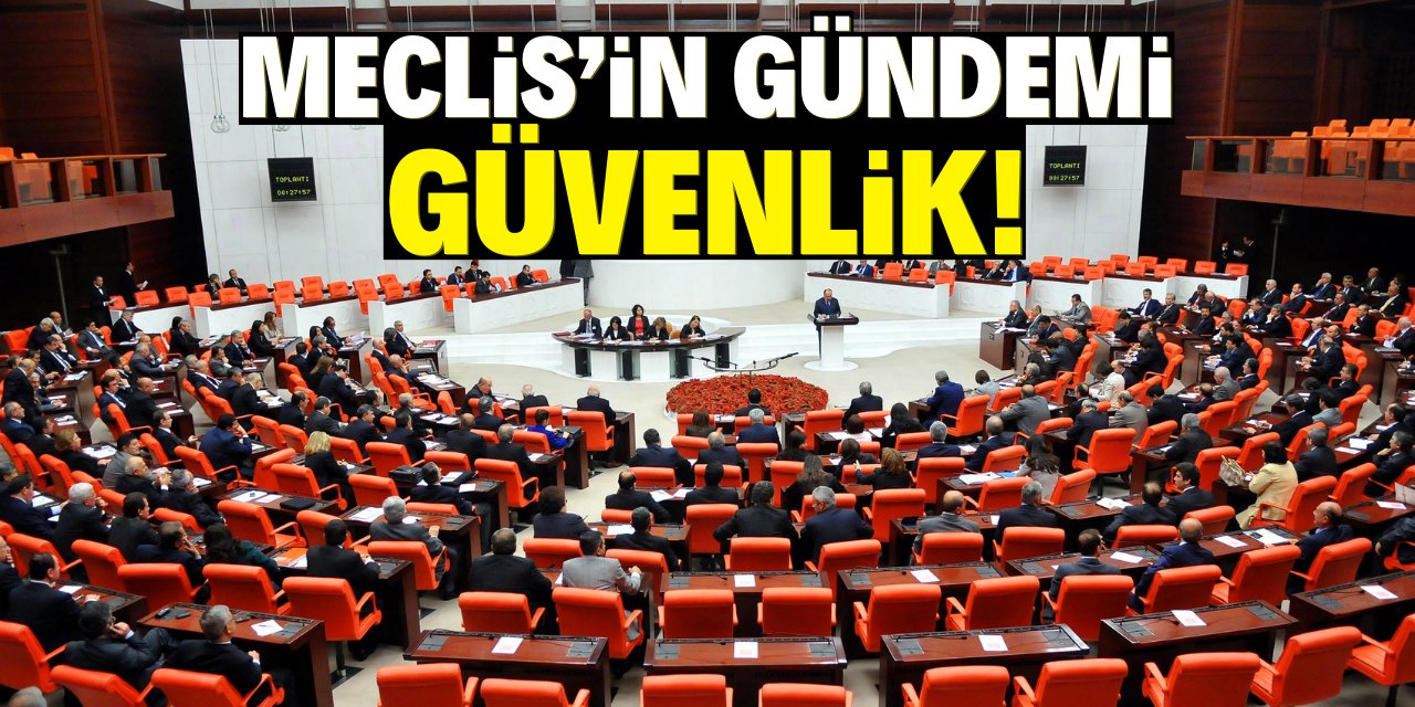 Meclis'in gündemi belli oldu! Güvenlik alanı ana gündem