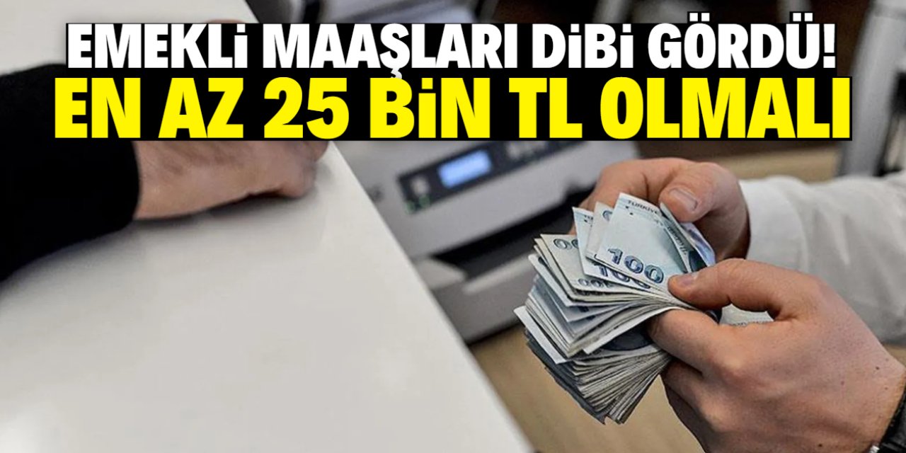 Emekli maaşları dibi gördü! En az 25 bin TL olmalı