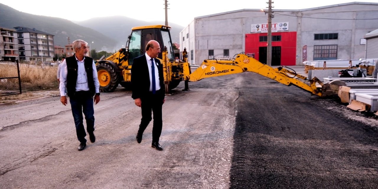 Akşehir’de alt yapı ve yol  iyileştirme çalışmaları sürüyor