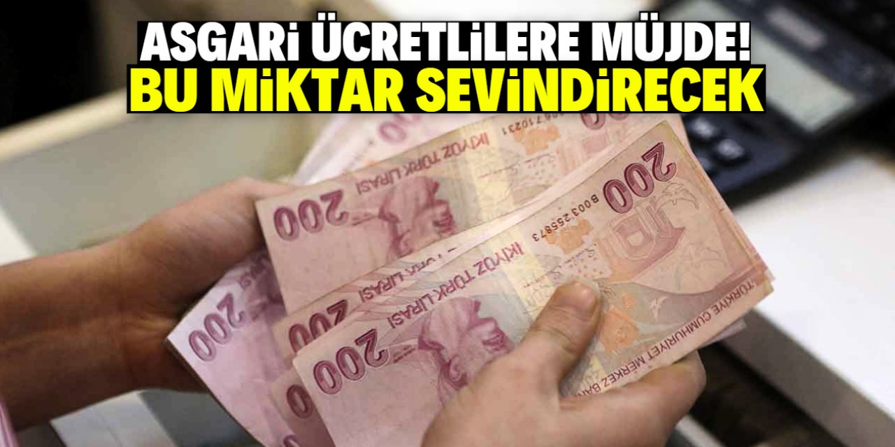 Asgari ücretlilere müjde! Bu miktar sevindirecek