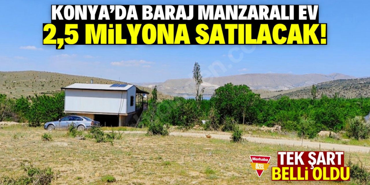 Konya'da satılık baraj manzaralı ev