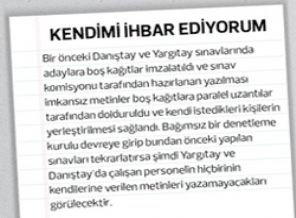 'Paralel Devlet'i anlatıp kendini ihbar etti!