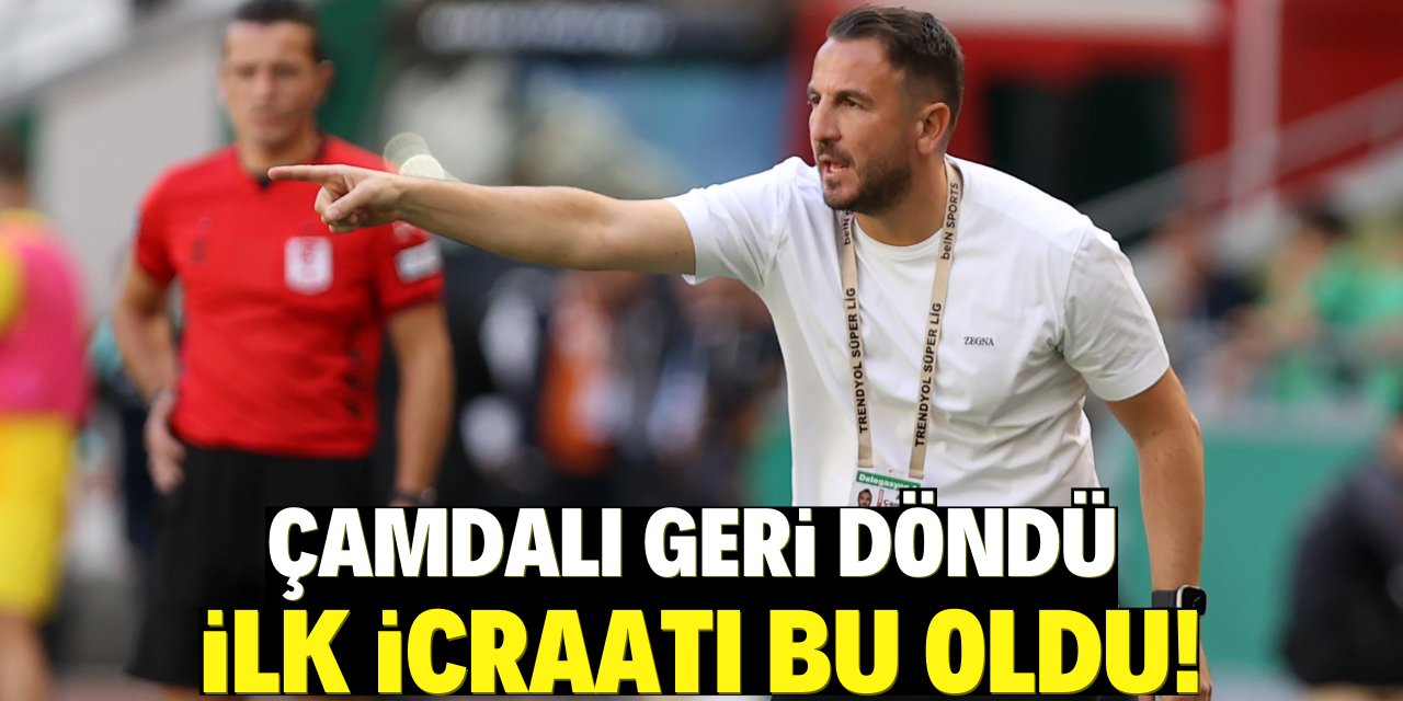 Konyaspor'da Çamdalı geri döndü: İlk icraatı bu oldu!