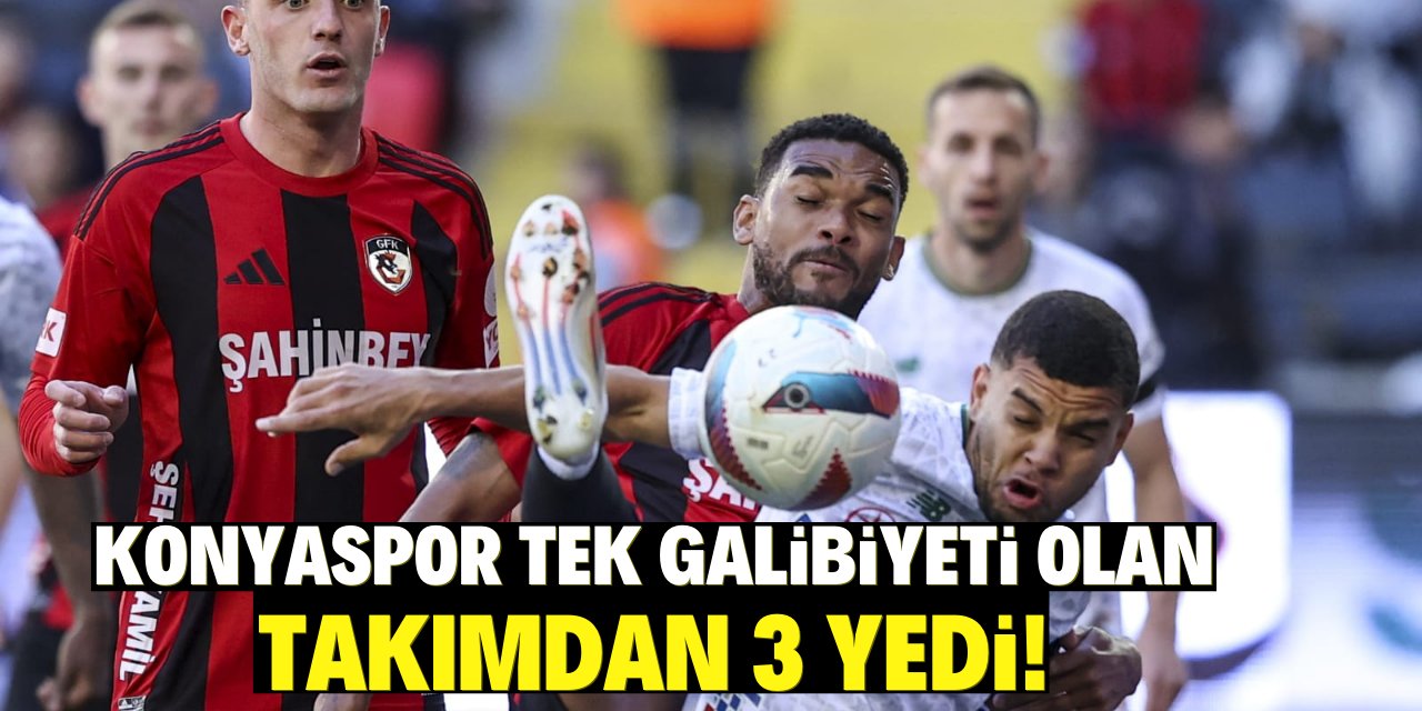 Konyaspor tek galibiyeti olan takımdan 3 yedi