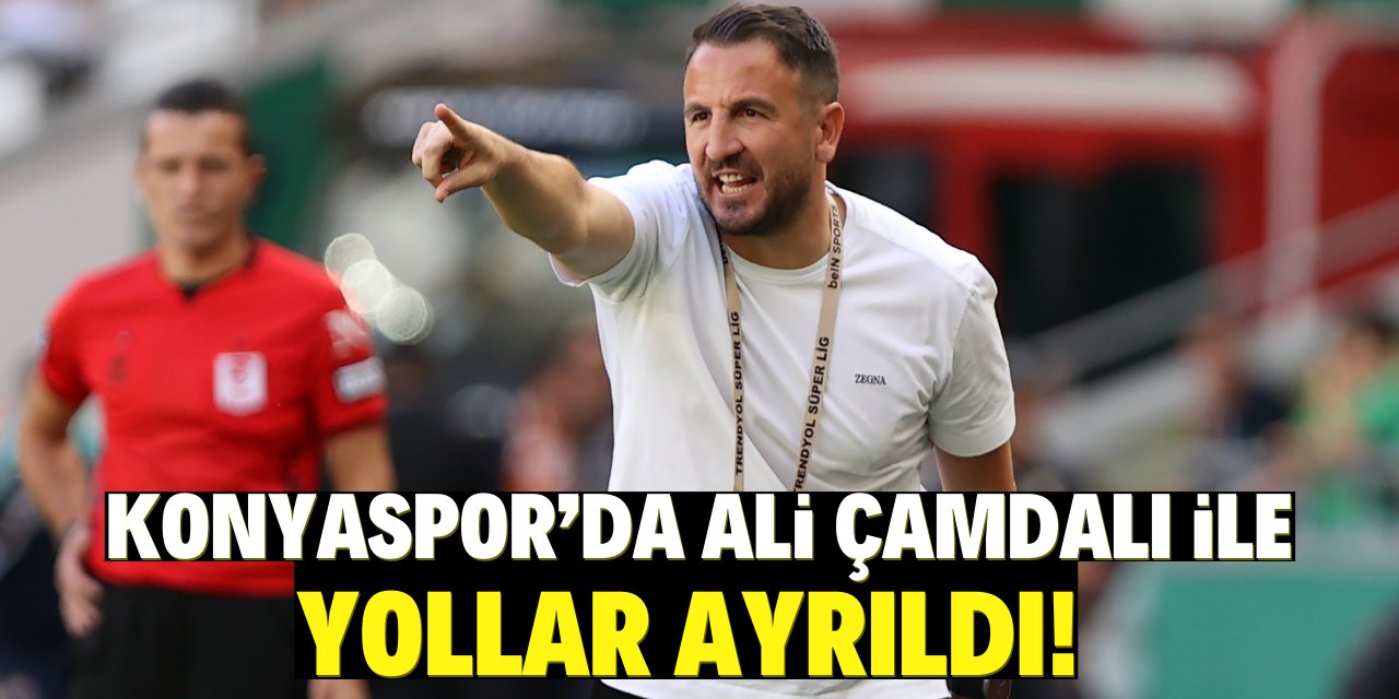 Konyaspor Ali Çamdalı ile yollarını  ayırdı!