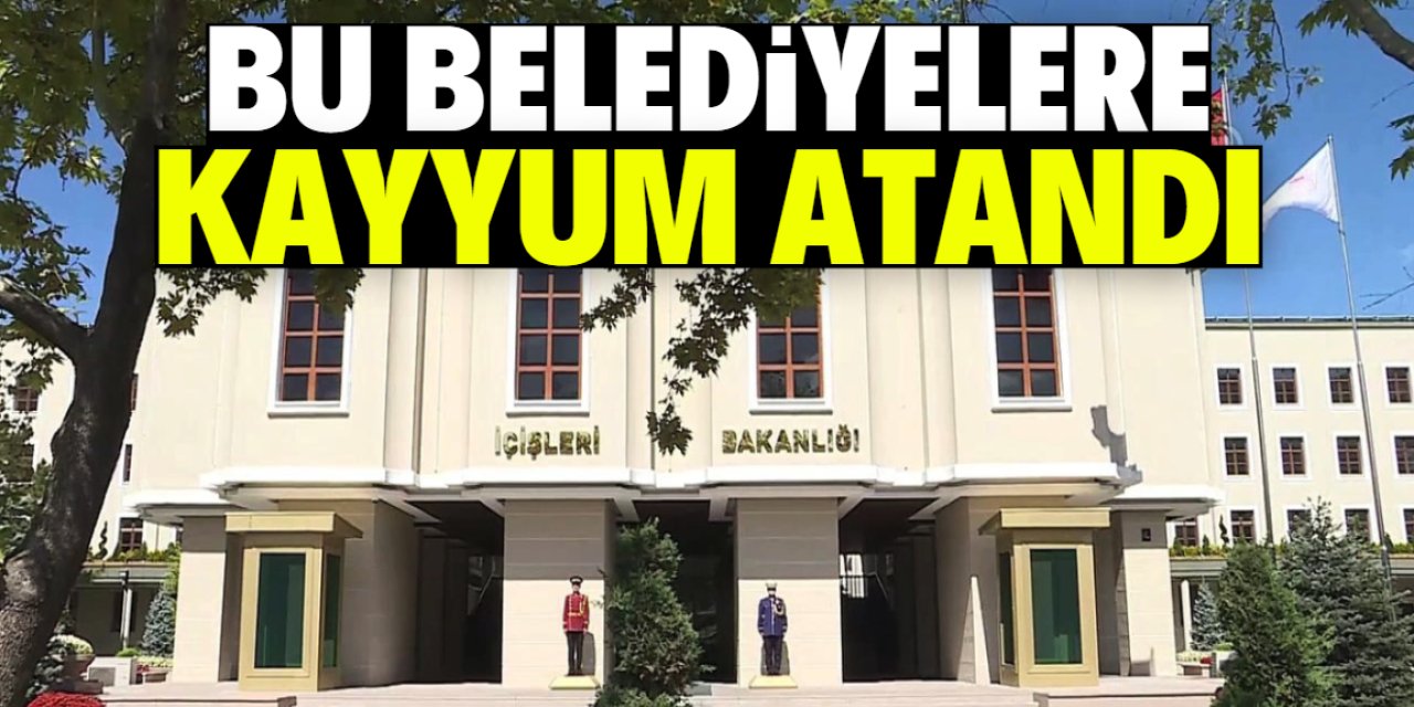 Mardin, Batman ve Halfeti belediyelerine kayyum atandı