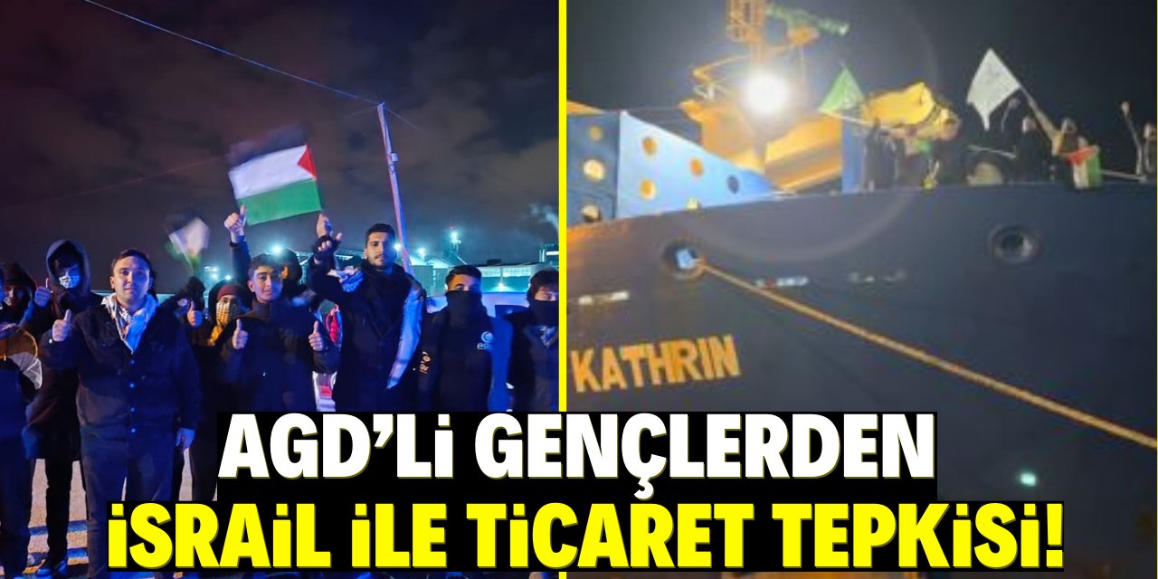 AGD’li gençlerden İsrail  ile ticaret tepkisi!