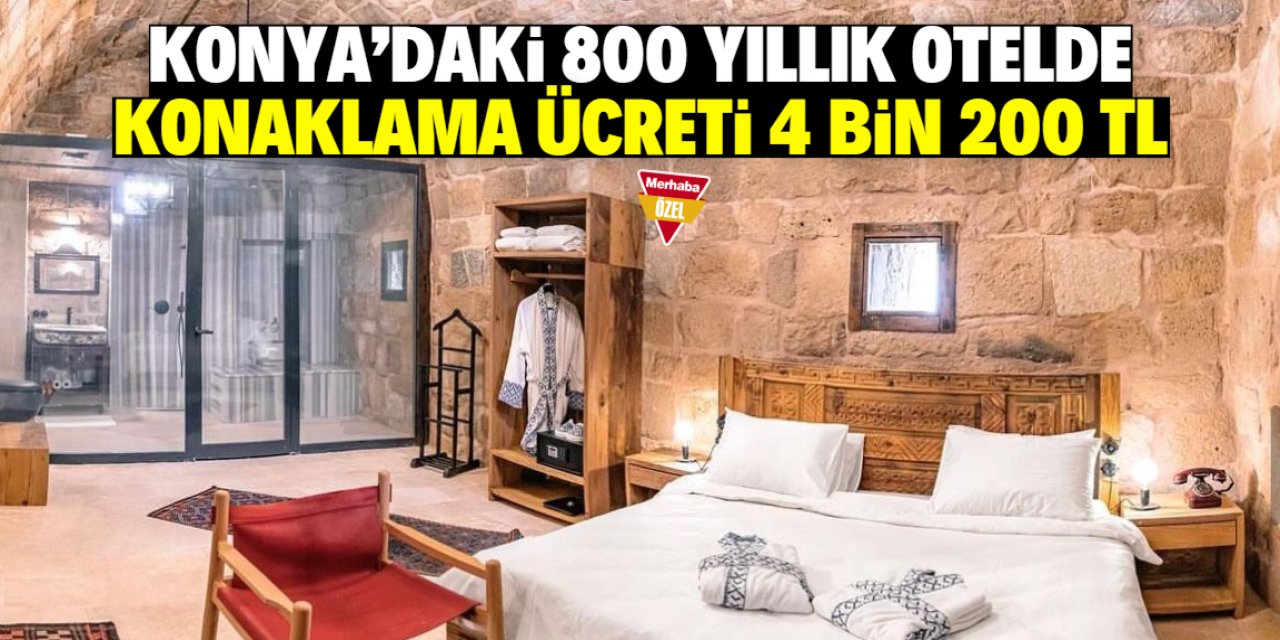 Konya'da 800 yıllık tarihi otele turist akını! Konaklama ücreti 4 bin 200 TL