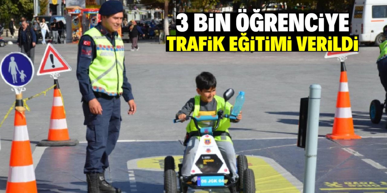 Karaman'da 3 bin öğrenciye trafik eğitimi verildi