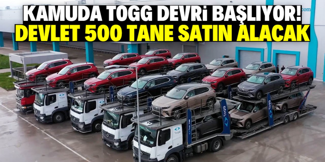 Kamuda TOGG devri başlıyor! Devlet ilk etapta 500 tane satın alacak