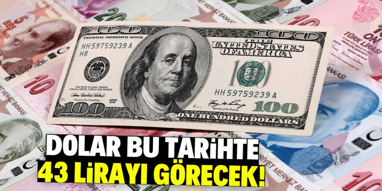 Dolar 43 lirayı görecek! Güvenilir kurum bu tarihe işaret etti