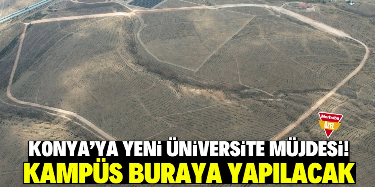 Konya'ya yeni üniversite müjdesi! Kampüs buraya yapılacak