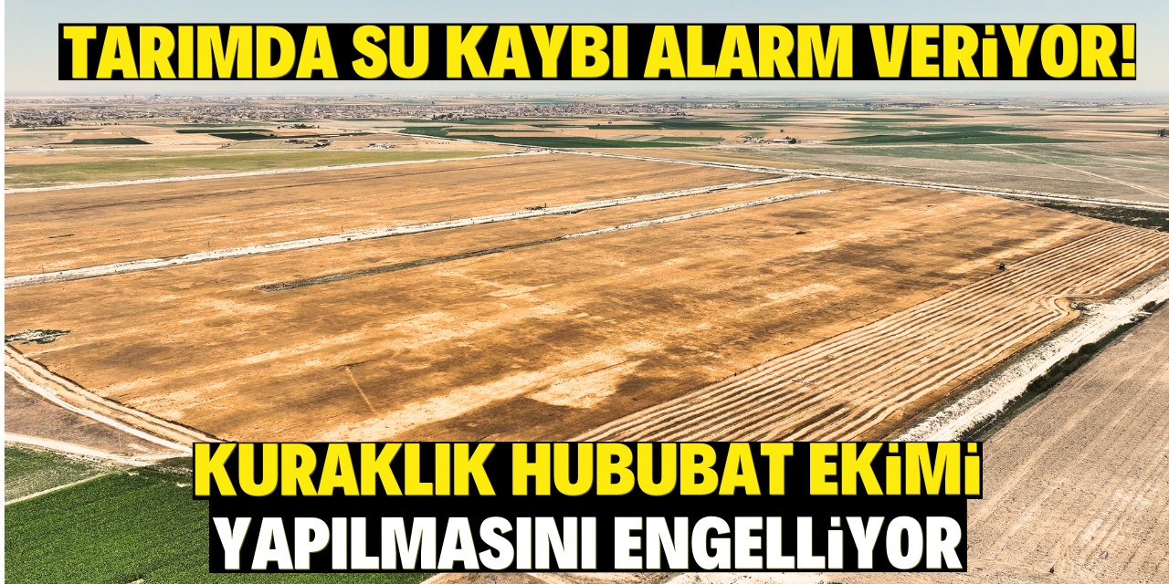 Tarımda su kaybı alarm veriyor:  Kuraklık hububat ekimi yapılmasını engelliyor!