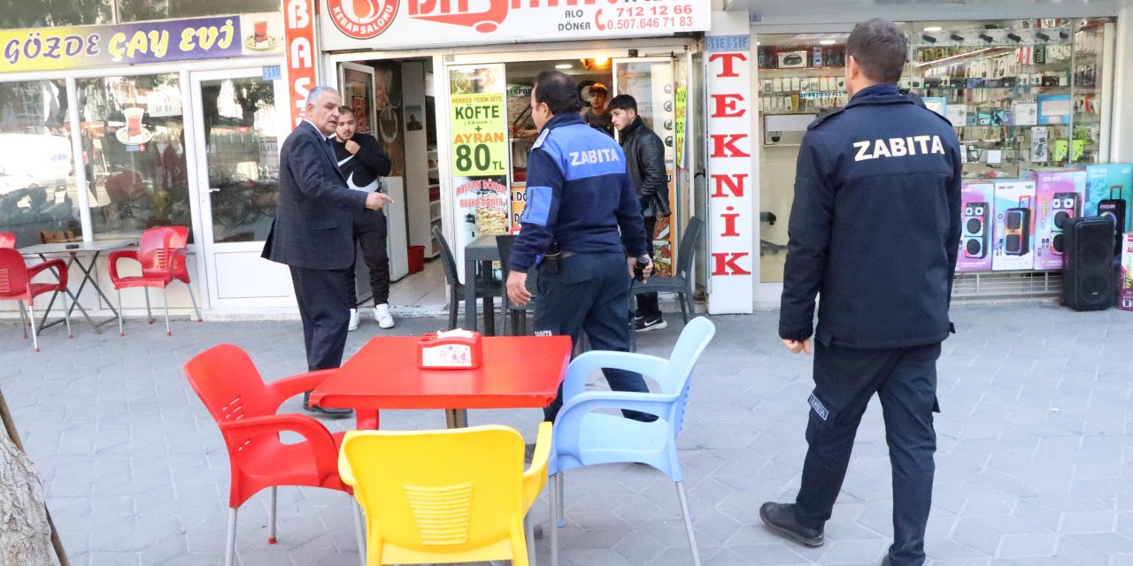 Kaldırım işgallerine karşı denetimleri sürüyor