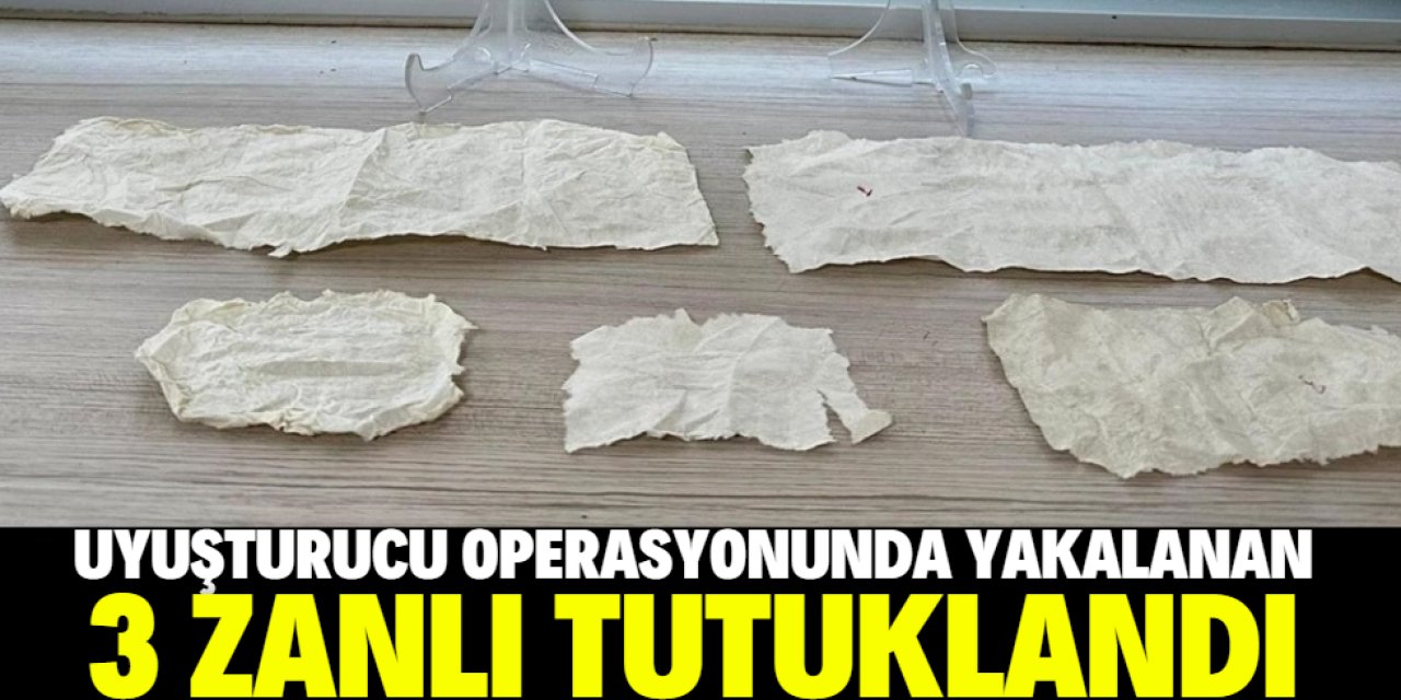 Konya'da uyuşturucu operasyonunda 3 şüpheli tutuklandı